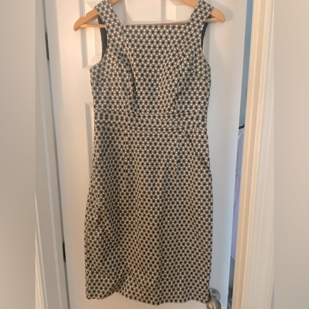 Black and white officewear dress